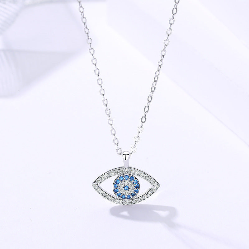 S925 Silver Demon Eye Necklace Pendant