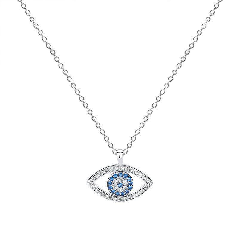 S925 Silver Demon Eye Necklace Pendant