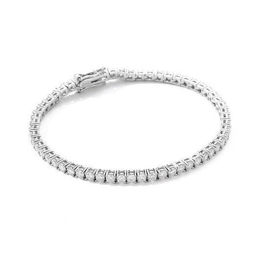 Moissanite Tennis Bracelet 925 Silver