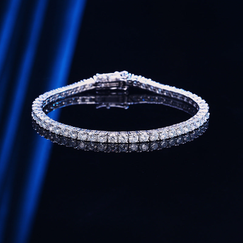 Moissanite Tennis Bracelet 925 Silver